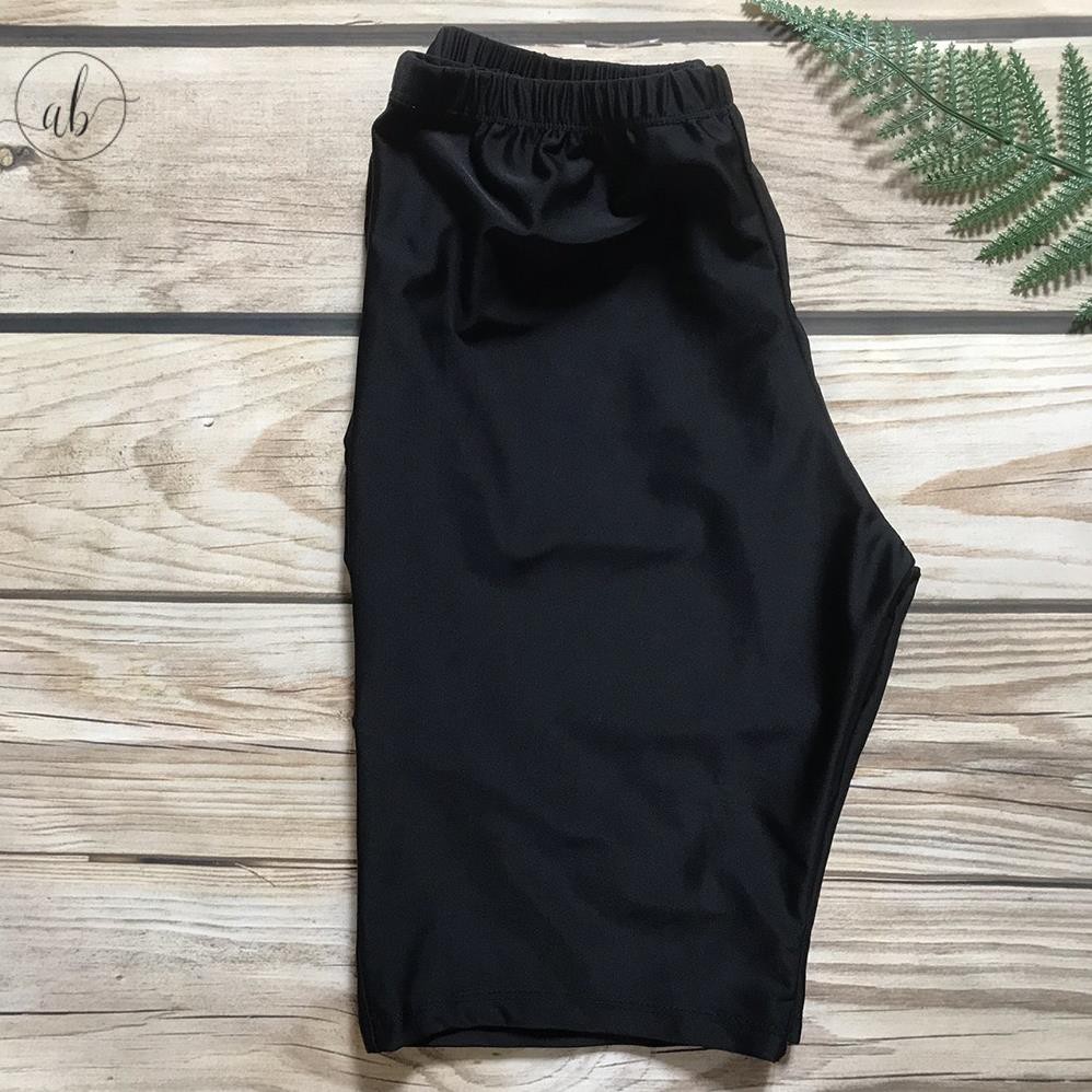 Quần bơi nữ lửng trên gối - Quần tập thể thao gym, yoga, thể dục, legging Freesize (40-60kg) * * | BigBuy360 - bigbuy360.vn