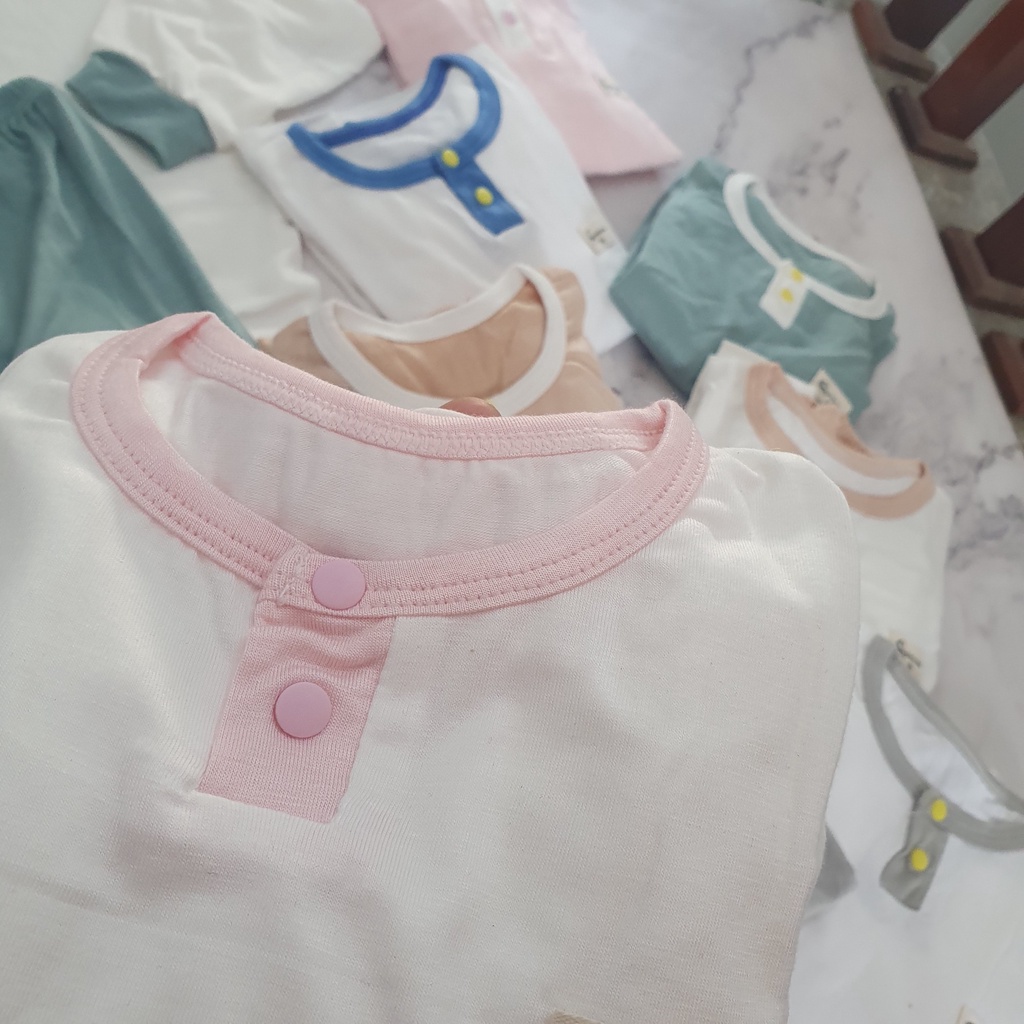 [NEW] Đồ Bộ dài tay mùa hè cho bé trai bé Gái chất petit ⚡ HÀNG LOẠI I ⚡bộ dài cho bé nằm điều hòa, mềm mịn co giãn tốt