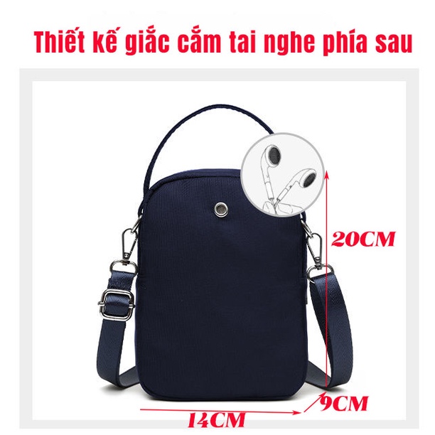 Túi Đeo Chéo Đựng Điện Thoại Chống Thấm Nước Cho Nữ
