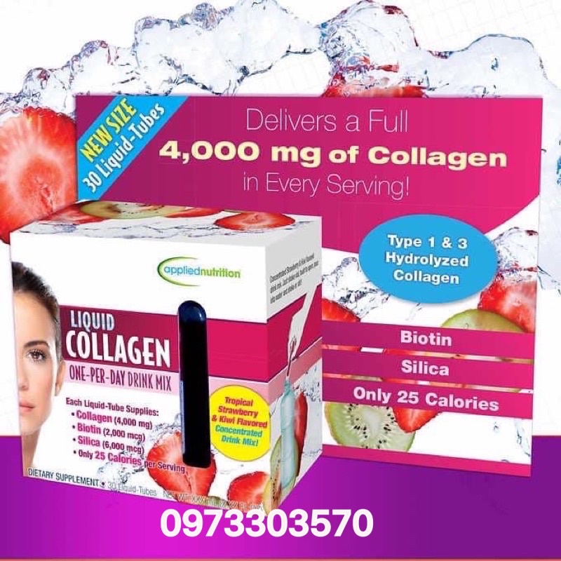 date/2024 Collgen dạng nước Liquid Collagen - 30 Ống