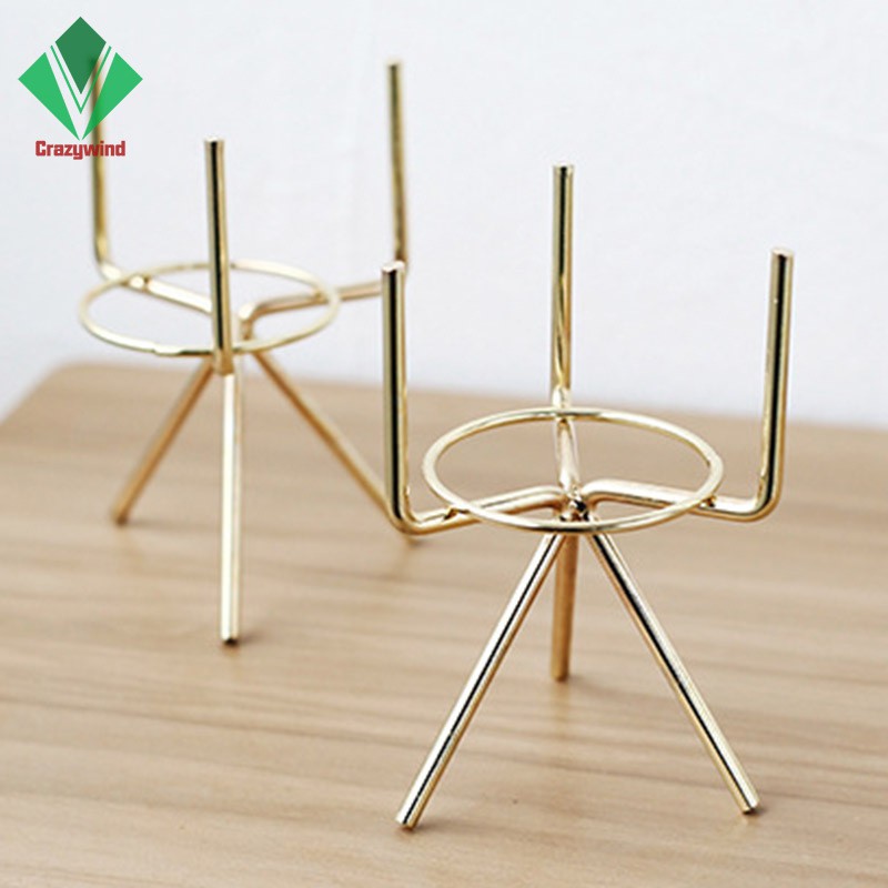 Chậu trồng cây màu trắng bằng sứ kèm chân đế bằng sắt