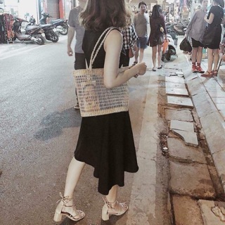 túi cói đan thưa