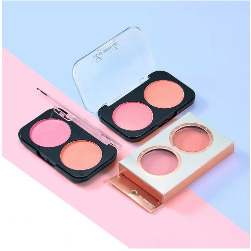 Phấn má hồng lâu trôi LAMEILA hộp 2 ô màu tự nhiên bảng phấn má nội địa Trung ZD-BM01 | BigBuy360 - bigbuy360.vn