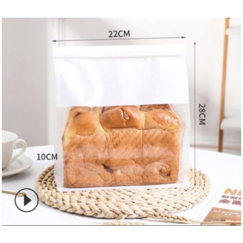 Túi zip cuộn thép đựng bánh mì sandwich,túi đựng bánh kẹo - 28x22x10CM  - 10 CÁI