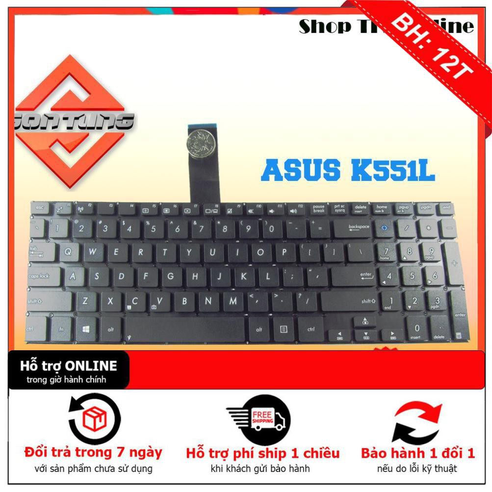 [BH12TH] ⚡ Bàn phím laptop asus K551 K551L K551LA K551LB K551LN cao cấp