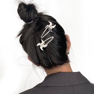 Ins Kẹp tóc BB hình ngọn lửa cá tính phong cách Harajuku cho nữ