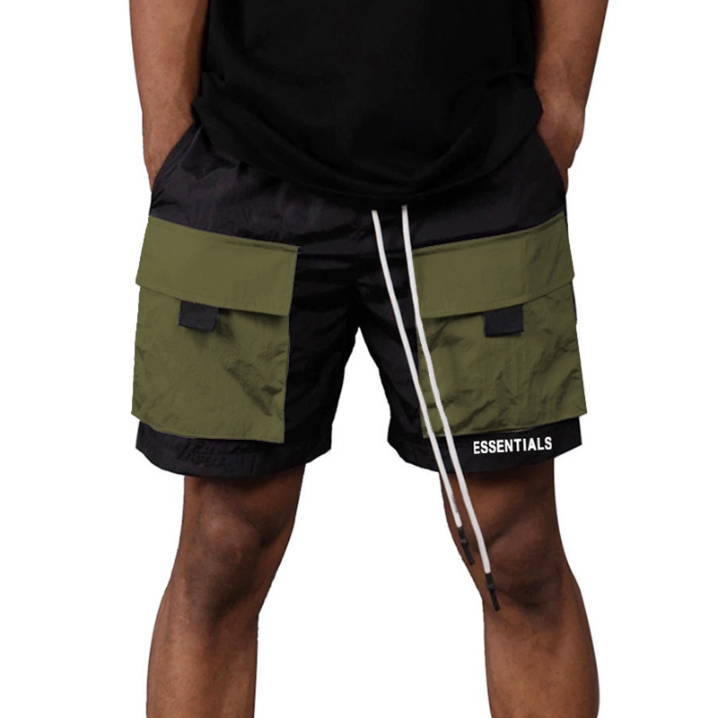 Quần Short Thể Thao Ống Rộng Phối Nhiều Túi Thời Trang Mùa Hè Cho Nam