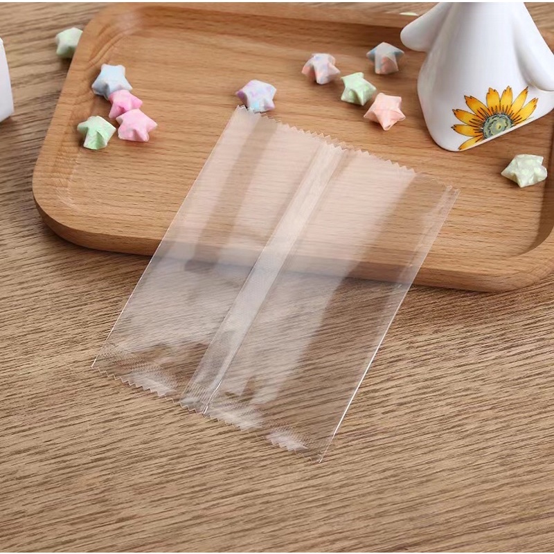 Set 100 Túi hàn miệng đựng bánh quy bánh dứa loại trong