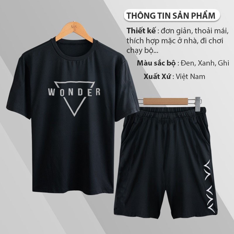 BAO ĐẸP  Sét Bộ Mặc Nhà Thể Thao Nam Nữ Mùa Hè Phong Cách Ulzzang , Quần Aó Thun Mè Chữ 3 Màu Đen, Trắng , Xám