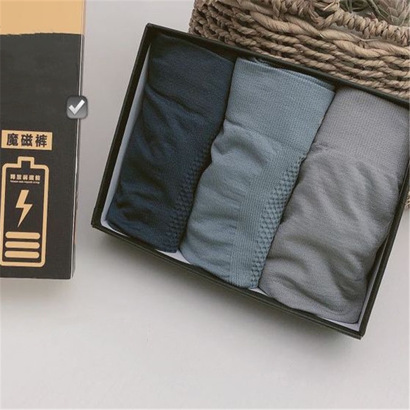 Bộ 3 Quần Lót Nam Boxer Không Đường May 5d