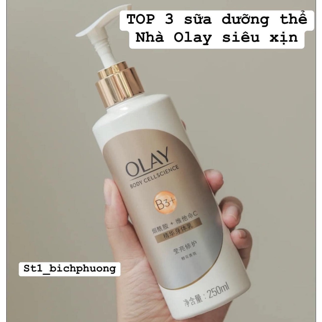 Dưỡng Thể Olay B3+ Vitamin C Body Lotion Dưỡng Trắng 250ML