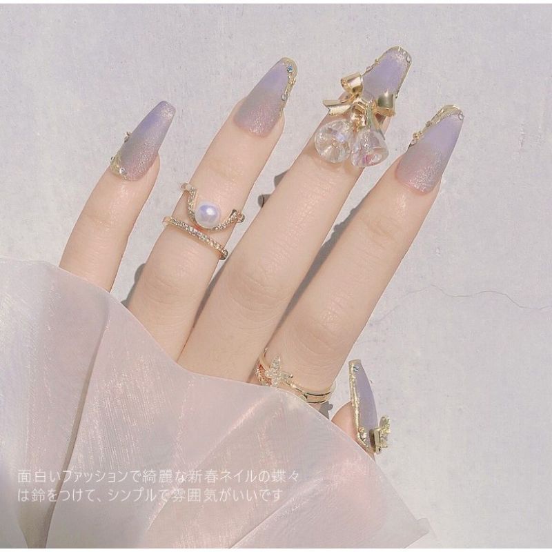 Charm chuông đá trang trí móng tay cao cấp mới