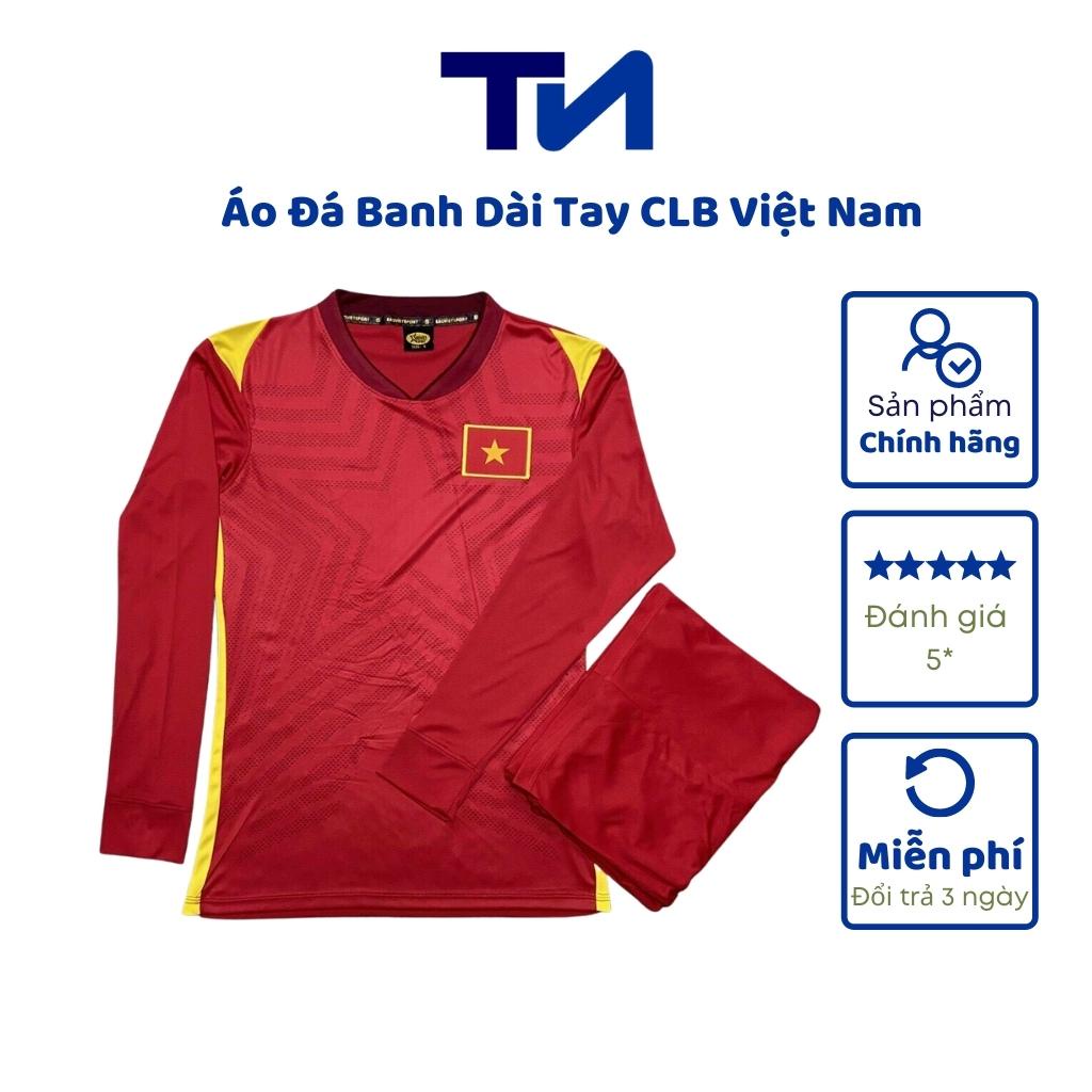 [Xả Kho] Áo Bóng Đá, Áo Đá Banh Dài Tay CLB Việt Nam Mùa Giải 2122 Chất Thun Lạnh Cao Cấp, Siêu Thấm Hút Mồ Hôi, Co Giãn