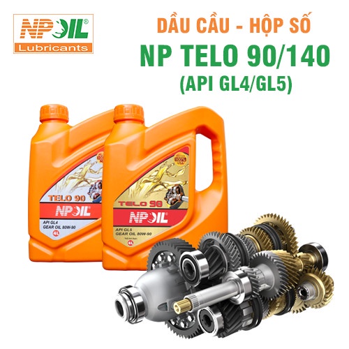 Dầu cầu hộp số – NP TELO 90/140 GL4/GL5 - CAN 4L