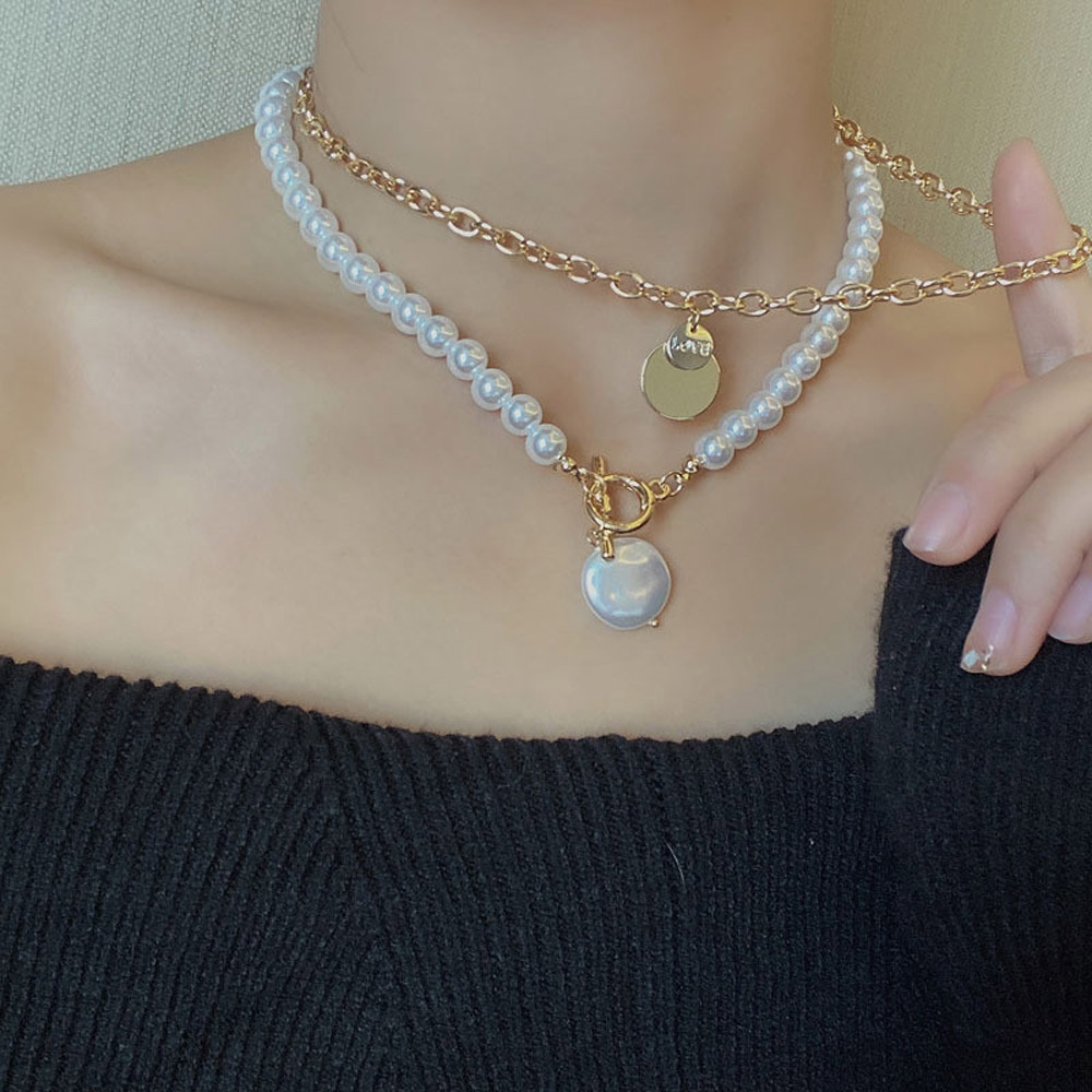 Set 2 vòng cổ Kim Loại Thời Trang Dành Cho Nữ