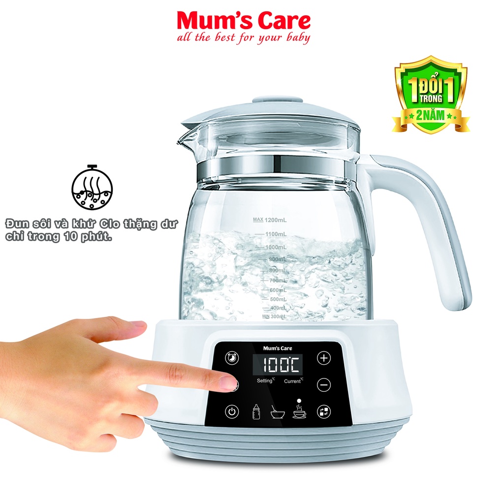 Máy Đun và Hâm Nước Đa Năng Điện Tử Mum's Care Quick Smart