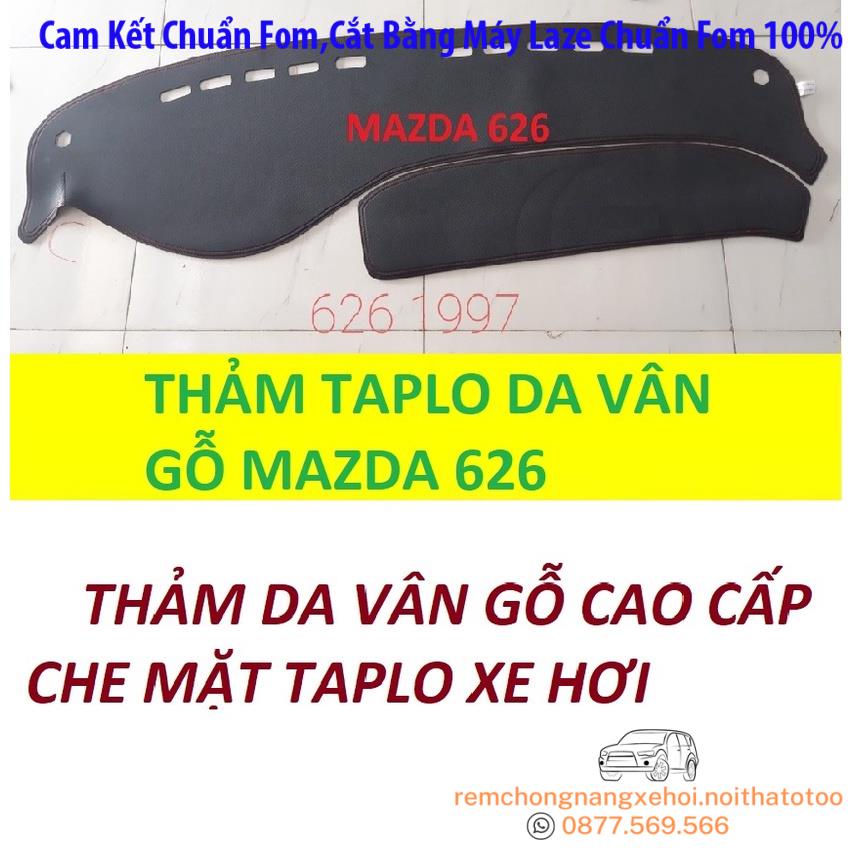 THAM TAPLO DA VÂN GỖ MAZDA 323 MAZDA 626 CX5 VÀ XE PREMACY THẢM TRẢI LÓT TAPLO CAO CẤP 3 LỚP CHỐNG TRƯỢT CHỊU NHIỆT