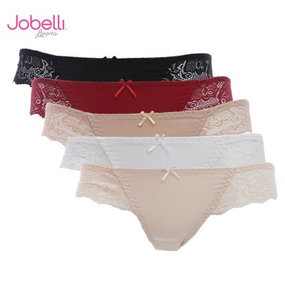 Quần lót nữ thun lạnh phối ren Jobelli [Combo 5] - 1354