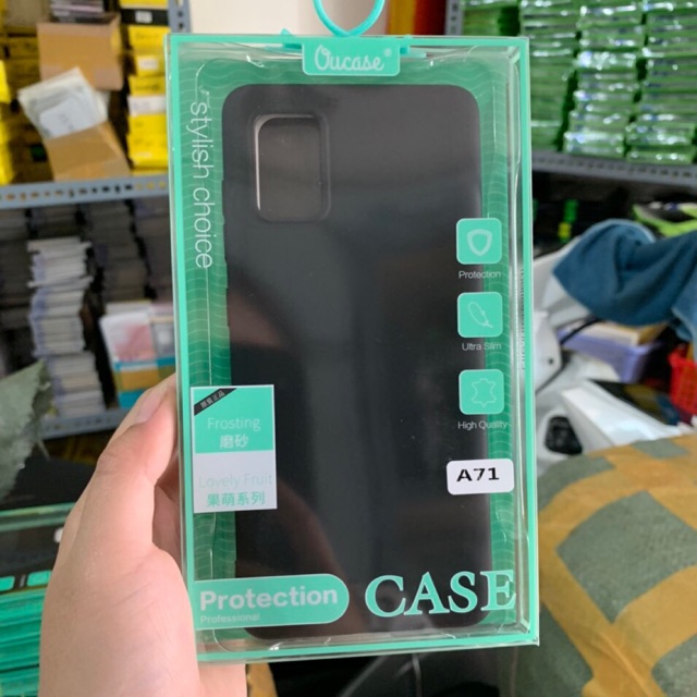 Ốp lưng Ou case màu Galaxy A71 màu đen