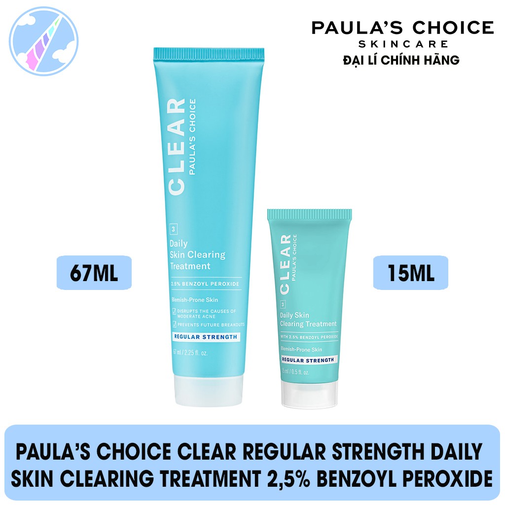 Kem Ngừa Mụn Paula's Choice Clear Regular Strength Daily Skin Clearing Treatment 2,5% Benzoyl Peroxide