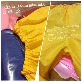 Áo mưa bộ cho bé Size 3