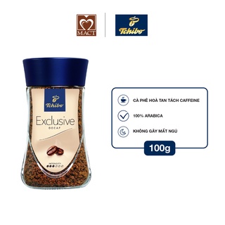 Cà phê hòa tan tách caffeine TCHIBO DECAF - 100% Arabica, vị chua dịu - Không gây mất ngủ - lọ 100g