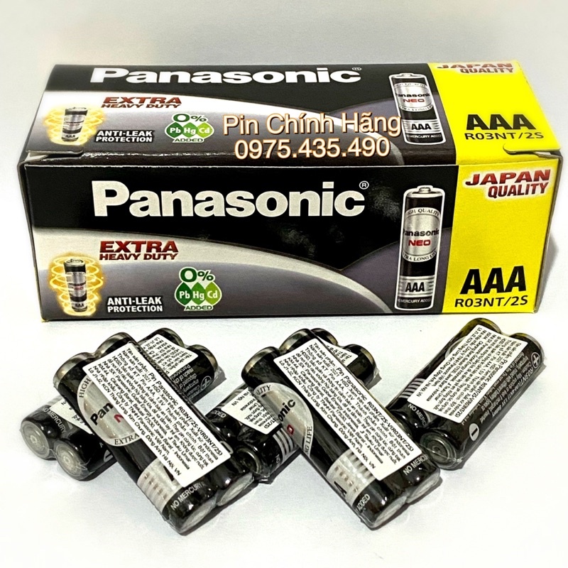 Hộp 60 Viên Pin AAA Panasonic Neo R03NT/2S Vỉ 2 Viên Made in Indonesia