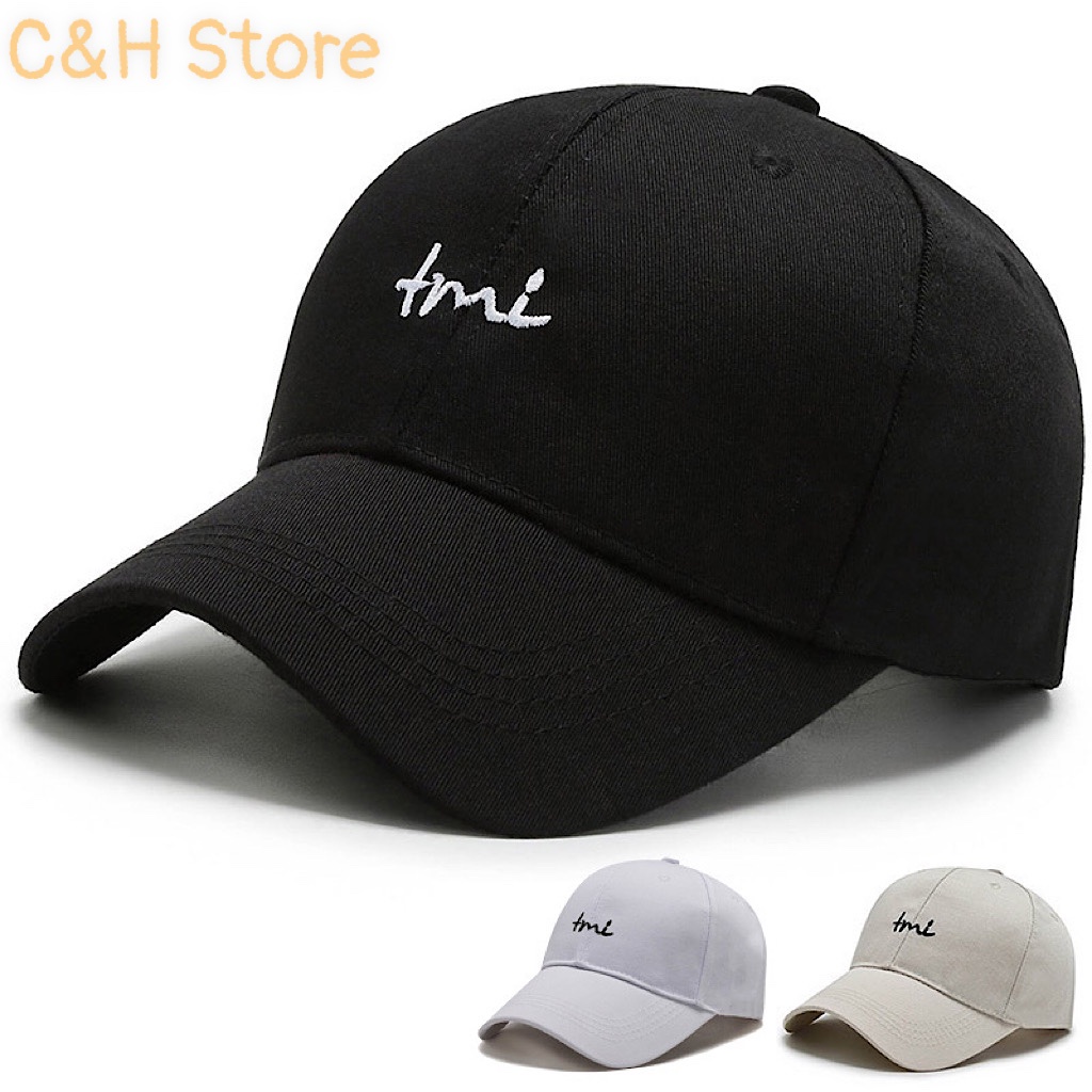 Mũ lưỡi trai thêu chữ TMI, nón kết nam nữ form unisex phong cách ulzzzang Hàn Quốc cá tính năng động vải kaki cotton NT