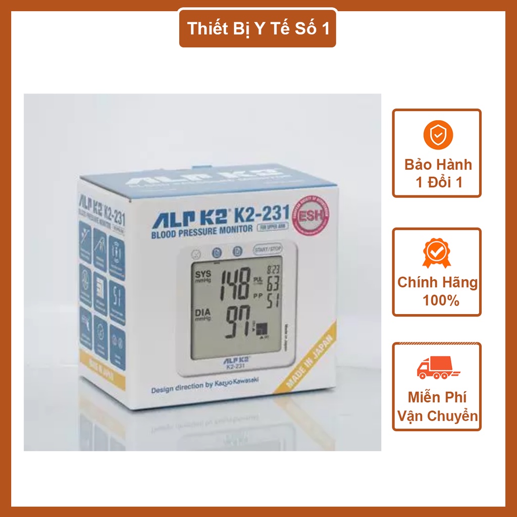 [Chính hãng] Máy đo huyết áp ALP K2 231 -  Đo huyết áp bắp tay