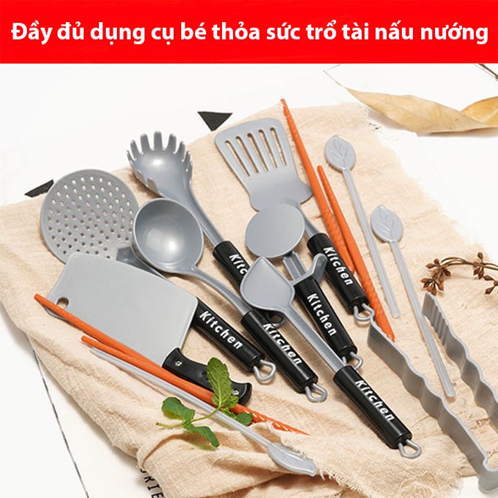 Đồ chơi nấu ăn, đồ chơi nhà bếp cho bé màu hồng, màu bạc xinh xắn, nhiều chi tiết, chất liệu an toàn