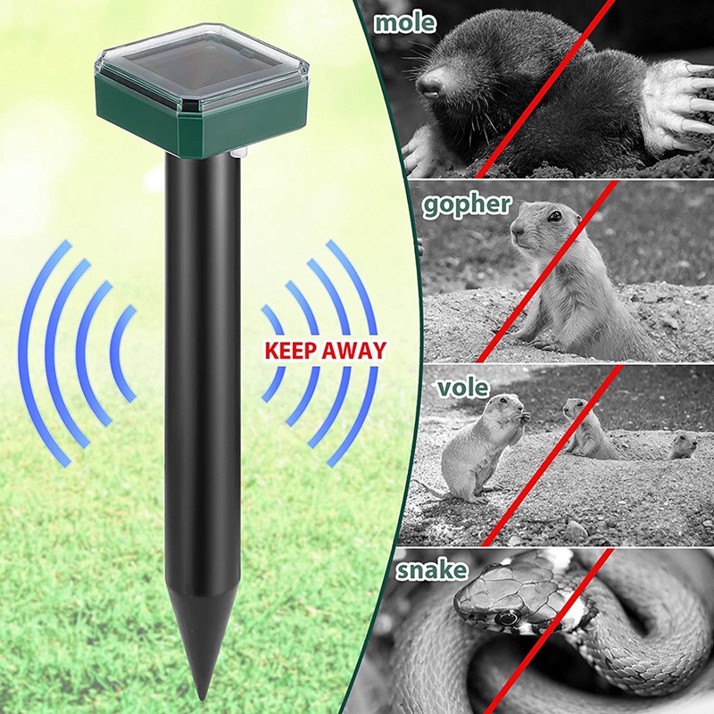 Set 16 Đinh Đuổi Côn Trùng Bằng Năng Lượng Mặt Trời Chống Thấm Nước Cho Sân Vườn