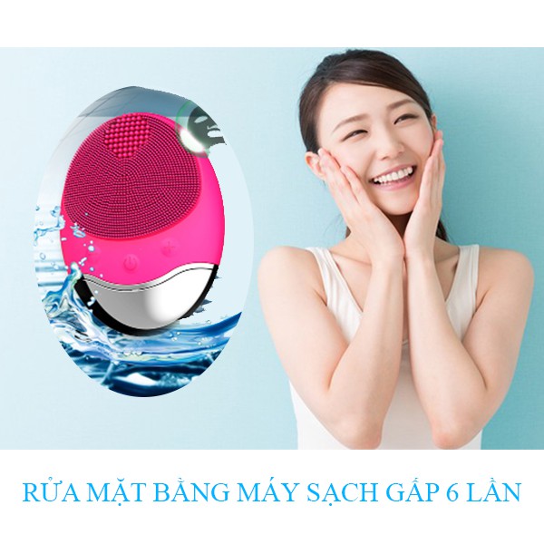 COMBO Máy rửa mặt + phun sương mini kiêm sạc dự phòng