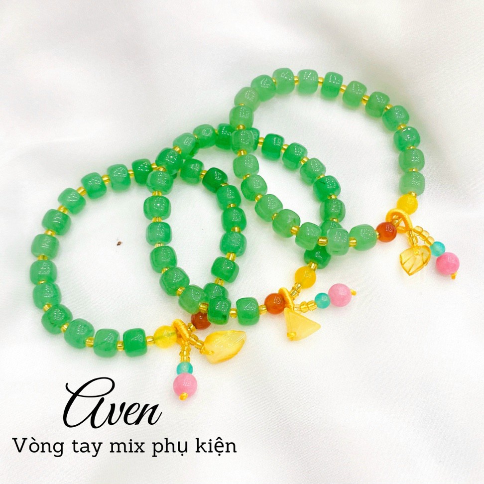 Vòng tay xanh aven mix phụ kiện cao cấp dành cho phái đẹp.