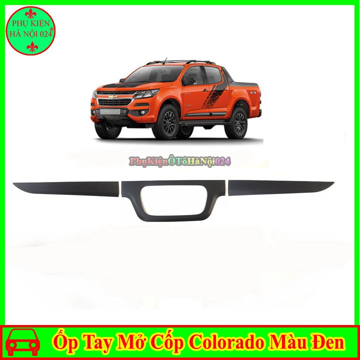 [Colorado 2017-2020] Ốp Tay Mở Cốp Nhựa Đen Xe Colorado 2017-2020