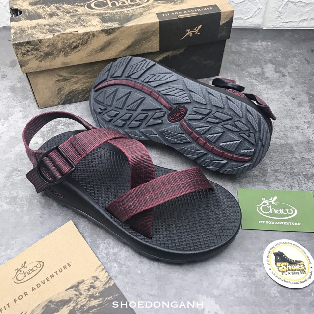 Dép Chaco nam cao cấp hàng hộp. Sandal chaco z1 mận