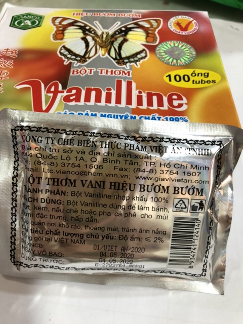 Bột Thơm Vanilline- Bảo Đảm Nguyên Chất 100%