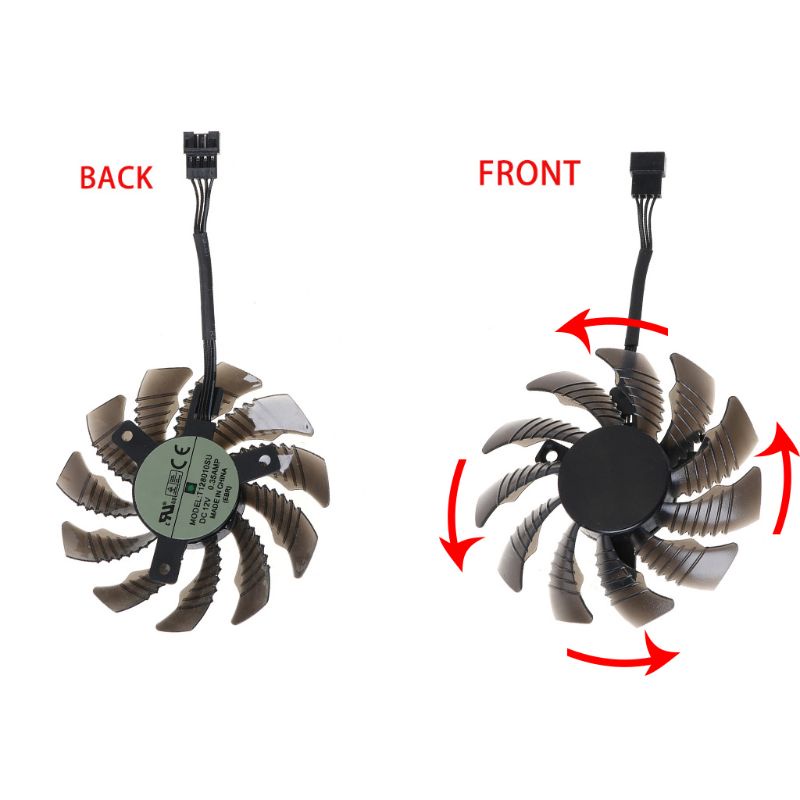 Đồ Chơi Nhân Vật Btg 1 / 3 75mm Tg 1 / 3128010Quạt Làm Mát 4Pin Thay Thế Cho Gigabyte AORUS GTX 1060 1070 1080 G1 GTX 1070Ti 1080T