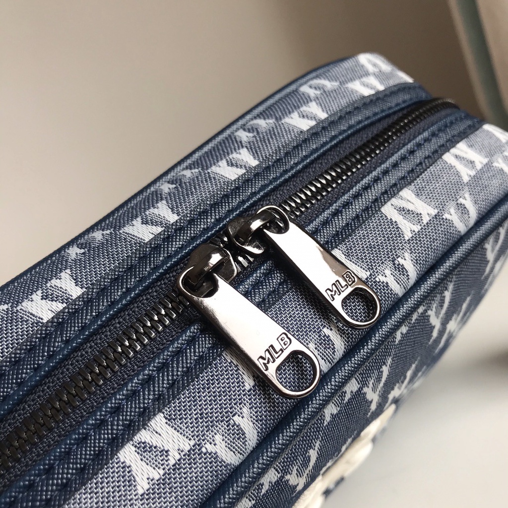 ✅   Túi MLB Monogram Jacquard Cross Bag NewYork Yankees Blue 32BGDC111-50N | ẢNH THẬT | CÓ SẴN HÀNG