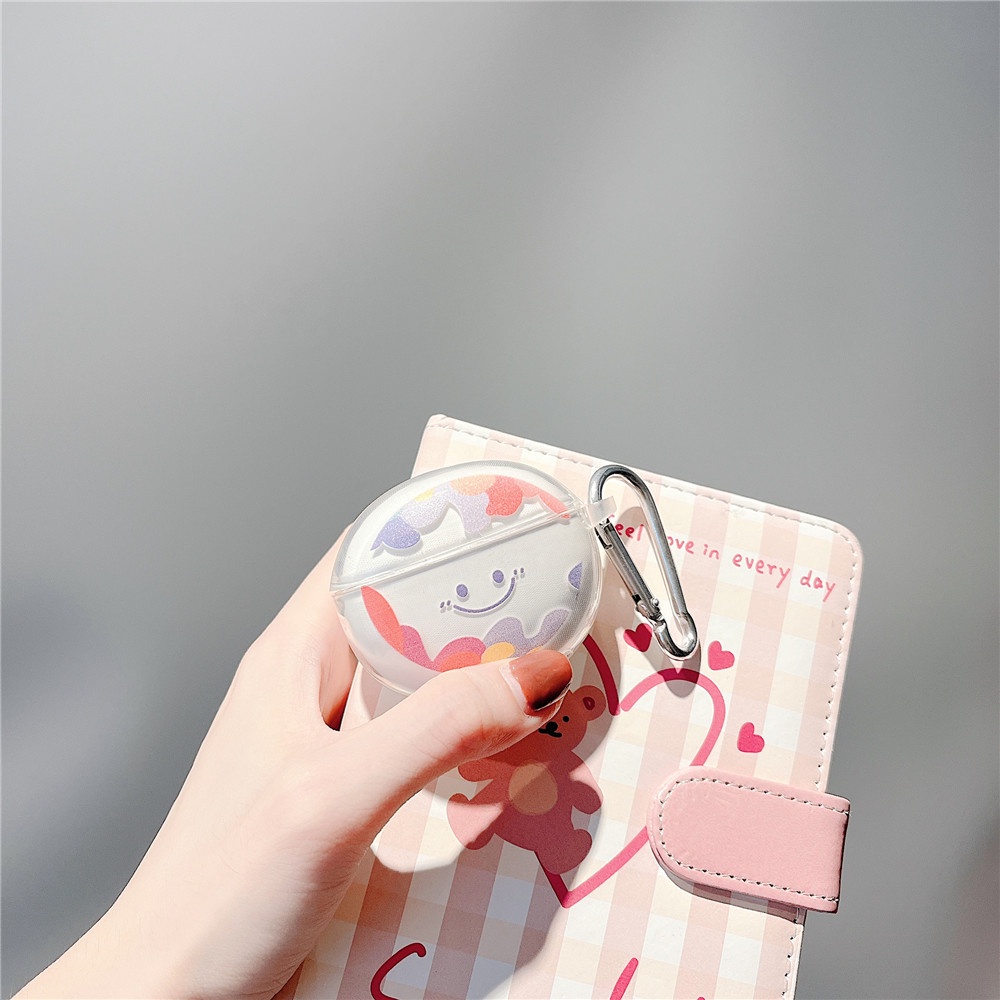 Vỏ Bảo Vệ Hộp Sạc Tai Nghe Edifier X2 Mềm Trong Suốt Hình Phi Hành Gia Mặt Cười