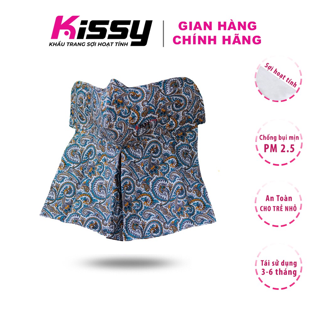 Khẩu trang Kissy che cổ cho nữ họa tiết chống nắng và bụi mịn hiệu quả, giao đúng mẫu