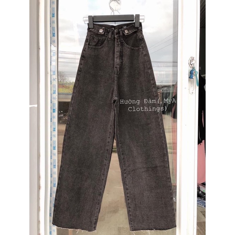 💰Baggy Jeans Ống Dài Đai Nút