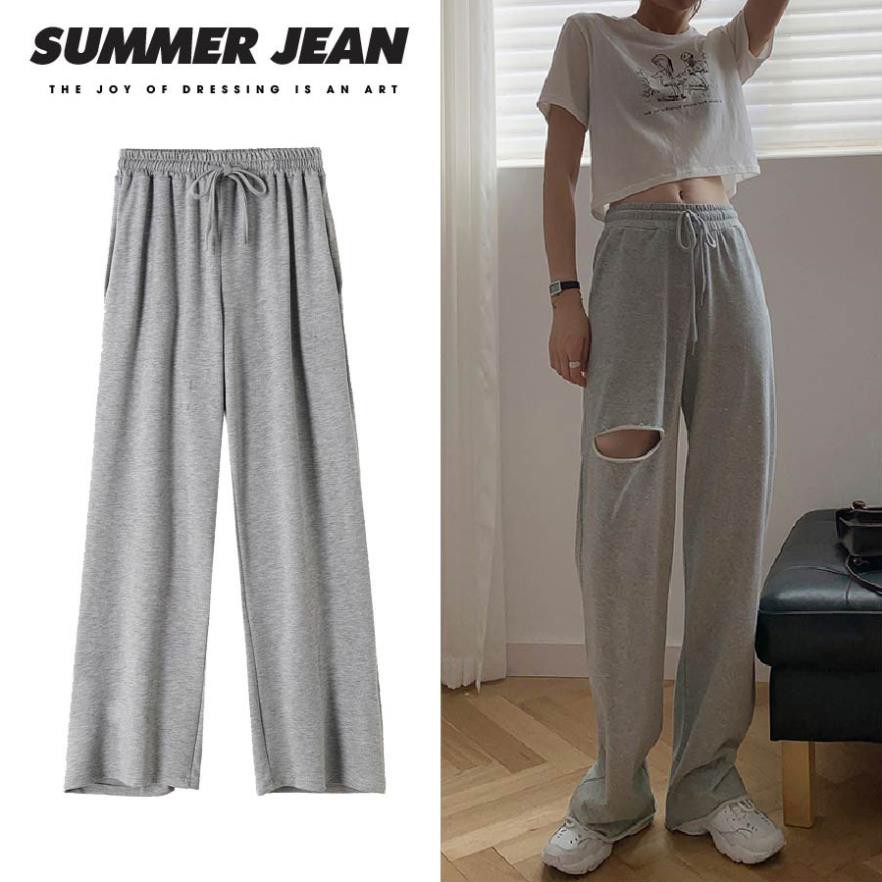 Quần Jogger nữ SPUN 4 Màu rách đùi Da Ca Cao Cấp | BigBuy360 - bigbuy360.vn