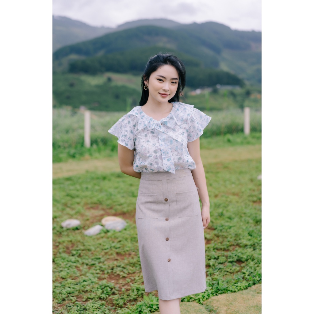 MINX - Áo Fleur Bow Blouse