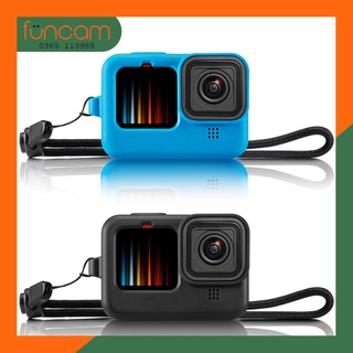 Cover silicon kèm nắp bảo vệ gopro hero 9 / 10 / 11 / 12