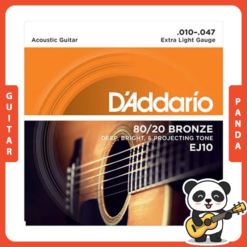 [Chính hãng] Dây Đàn Guitar Acoustic D'Addario EJ10 Size 10