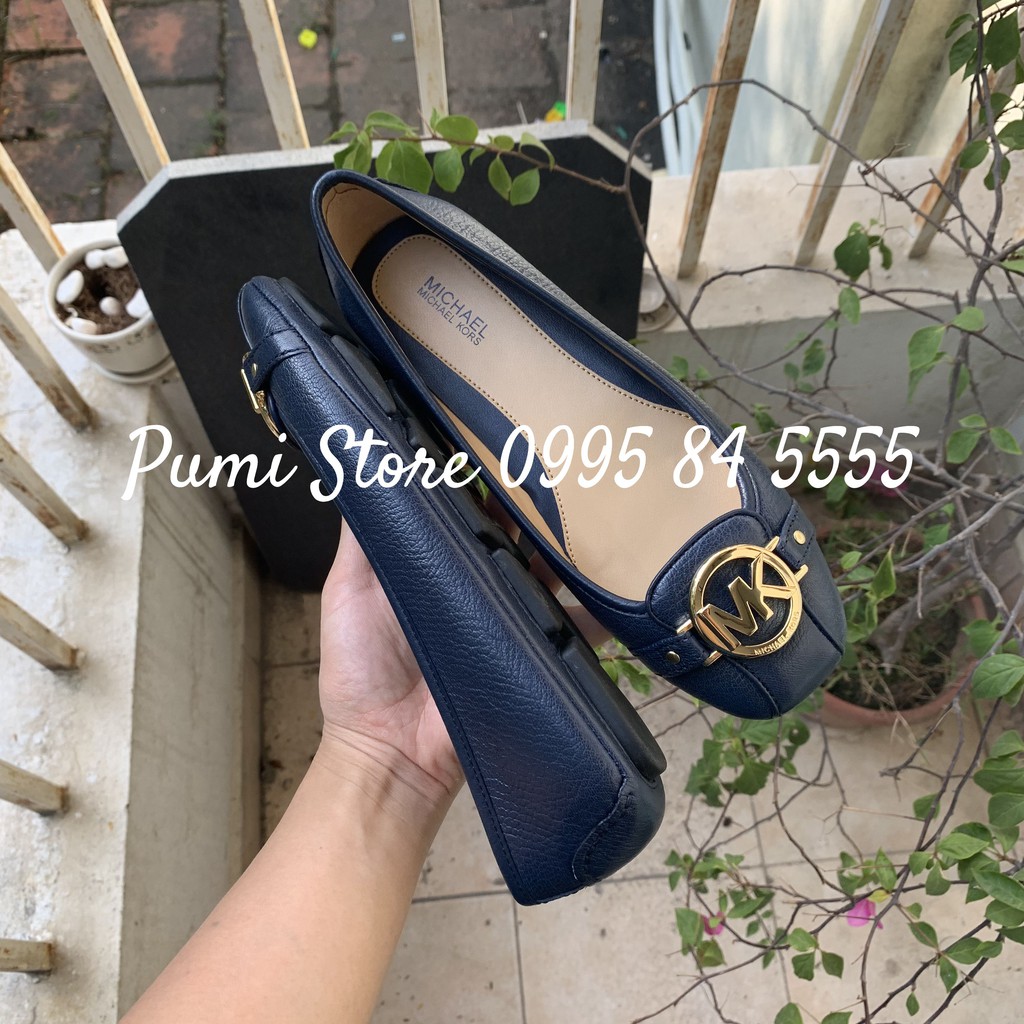 Giày búp bê Michael Kors Fulton Moc Navy Leather