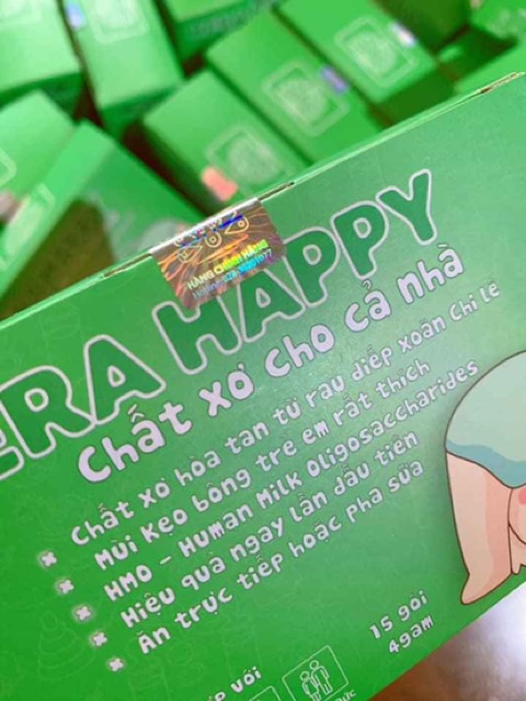 HERA HAPPY Chất Xơ Hoà Tan, Trị táo bón an toàn cho trẻ sơ sinh, trẻ nhỏ, phụ nữ có thai