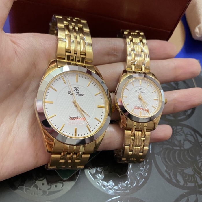 Đồng hồ đôi cặp nam nữ RayRucci, chống xước, chống nước cao cấp (bán cặp, không bán lẻ)