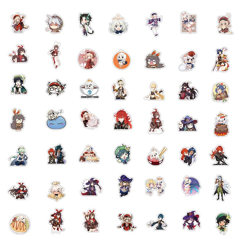 Set 100 / 50 / 25 / 10 Miếng Dán Vinyl Chống Nước Trang Trí Vali Laptop