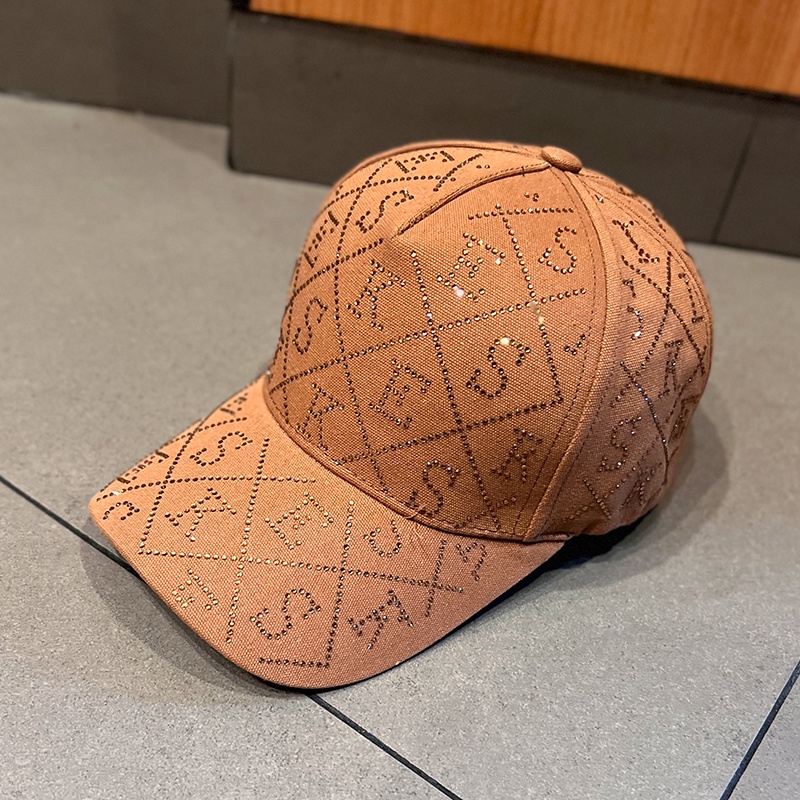 Mũ lưỡi trai đính đá họa tiết chữ thời trang Hàn Quốc 2022 cho nữ